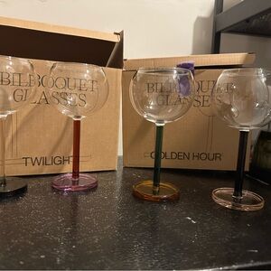 Sophie Lou Jacobsen Bilboquet Wine Glasses Set Of 4